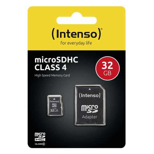 SD MicroSD Card 32GB Intenso inkl. SD Adapter atmiņas karte