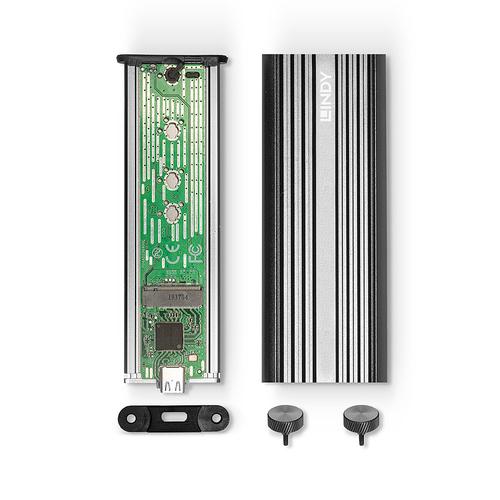 Lindy USB 3.2 Gen 2x2 NVMe M.2 SSD Gehause