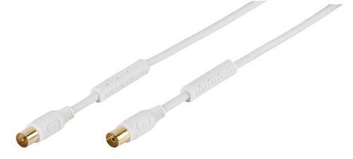 Vivanco 48/30 50GW coaxial cable 5 m IEC White 4008928481211 48121 (4008928481211) kabelis, vads