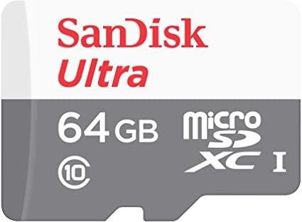 SanDisk Ultra microSDXC 64GB Atmiņas karte SDSQUNR-064G-GN3MNW (0619659185077) atmiņas karte