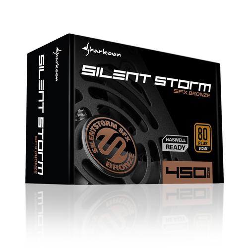 Sharkoon SilentStorm SFX Bronze 450W - 80Plus Bronze Barošanas bloks, PSU