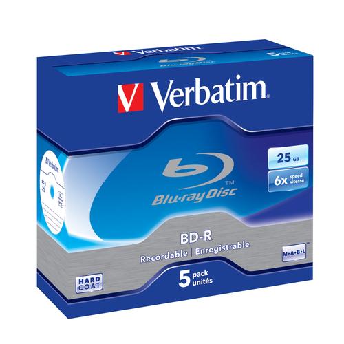 BD-R 6x JC 25GB Verbatim 5 pieces matricas