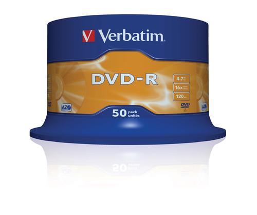 Verbatim DVD-R [ 50pcs, 4.7GB, 16x, spindle, matte silver ] matricas