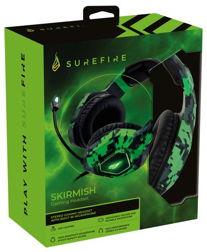 SureFire Skirmish Headset Wired Head-band Gaming USB Type-A Black, Camouflage, Green 0023942488217 48821 (0023942488217) austiņas