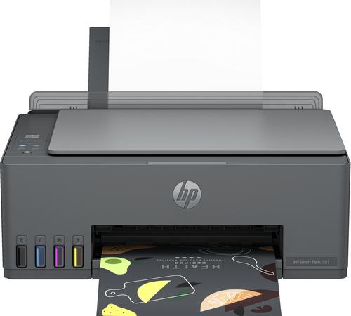 HP Smart Tank 581 All-in-One Printer, Home and home office, Print, copy, scan, Wireless; High-volume printer tank; Print from phone or table printeris