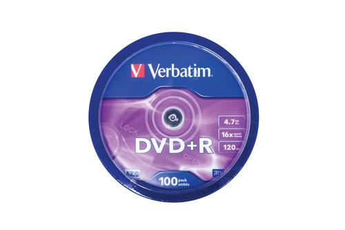 Verbatim DVD+R Matt Silver 4.7 GB 100 pc(s) matricas