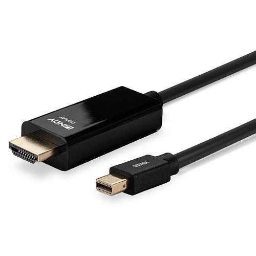 Lindy Mini-DisplayPort an HDMI Kabel 4K30 (DP: passiv) 1m adapteris