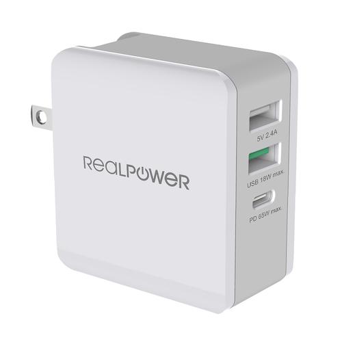 RealPower DeskCharge-65 Travel Wall Charger Baterija