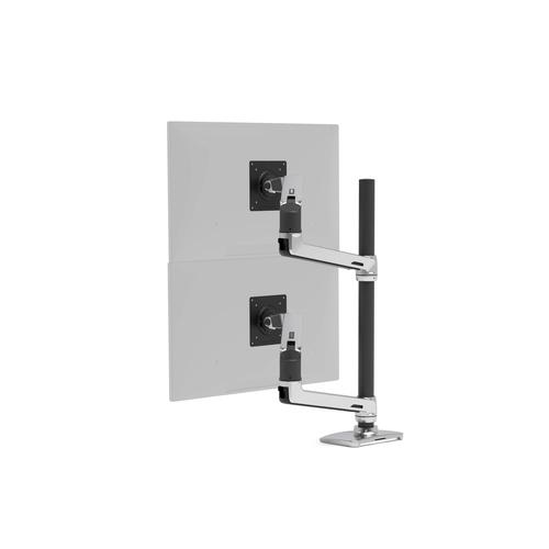 Ergotron LX Dual Monitor Arm - Monitor Tischhalterung mit patentierter CF-Technologie fur 2 Displays bis 101,6 cm (40") monitors