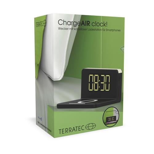 TERRATEC ChargeAir clock! (Wecker + Nachtlicht) iekārtas lādētājs