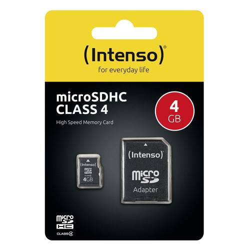 Intenso  SD MicroSD Card  4GB Intenso i atmiņas karte