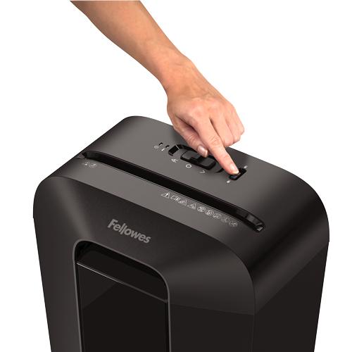 Fellowes Powershred LX70 paper shredder Particle-cut shredding Black papīra smalcinātājs