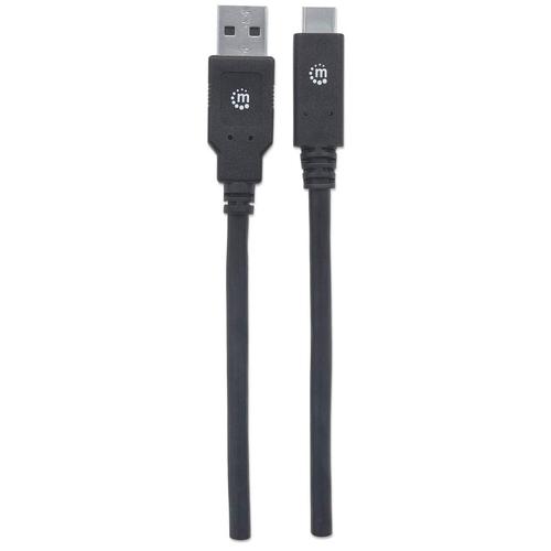 Manhattan USB 3.1 Gen1-Kabel C-Stecker/A-Stecker 2m schwarz kabelis, vads