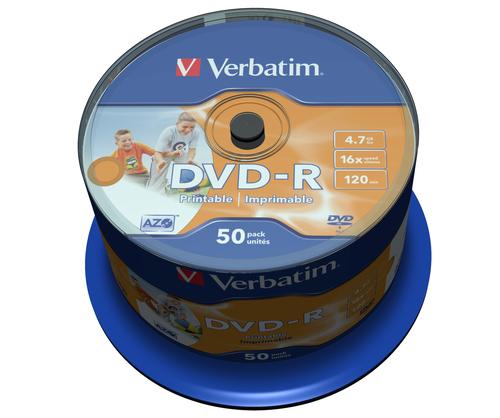 Verbatim 43533 blank DVD 4.7 GB DVD-R 50 pc(s) 0023942435334 43533 (0023942435334) matricas