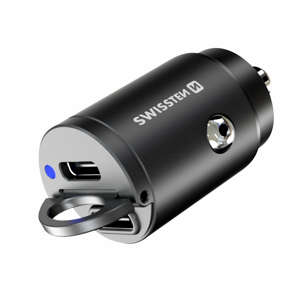 Swissten Nano PD Universāls Viedtālruņa Lādētājs 2x USB-C 45W 20111900 (8595217480339)