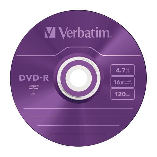 DVD-R  Verbatim 4,7GB  5pcs Slim J. Col. 16x matricas