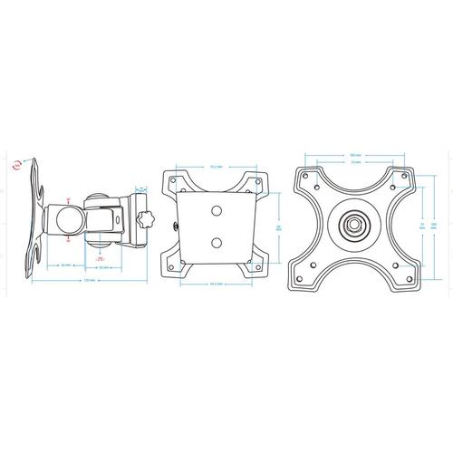 Manhattan LCD Wall Mount black aksesuārs portatīvajiem datoriem