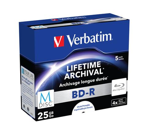 Verbatim 43823 BD-R M-DISC 25GB/1-4x (5 Disc) matricas