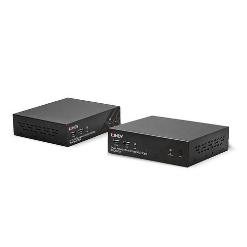 LINDY 100m Cat.6 Dual Head HDMI, USB & RS232 Extender KVM komutators