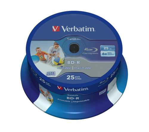 VERBATIM 25x BD-R 25GB 6x biroja tehnikas aksesuāri