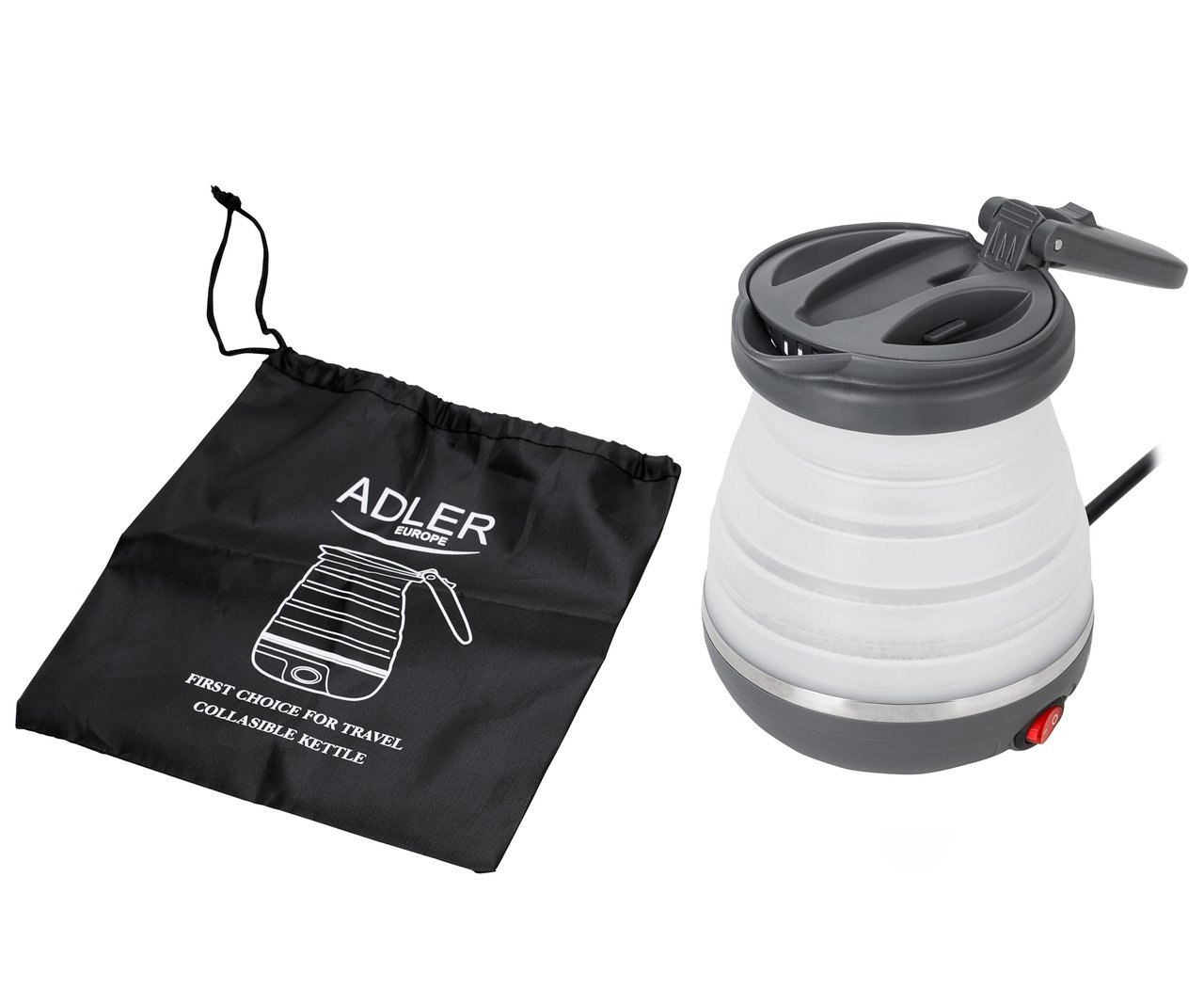 Adler AD 1279 Travel Tējkanna 750W 0.6L AD1279 (5902934831512) Elektriskā Tējkanna