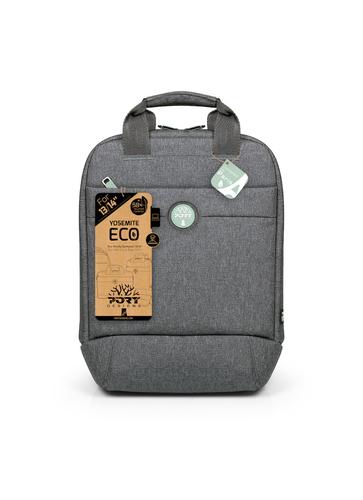 Port Designs YOSEMITE Eco notebook case 35.6 cm (14") Backpack Grey portatīvo datoru soma, apvalks