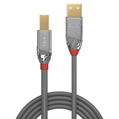 Lindy USB 2.0 Typ A an B Kabel Cromo Line 3m kabelis, vads