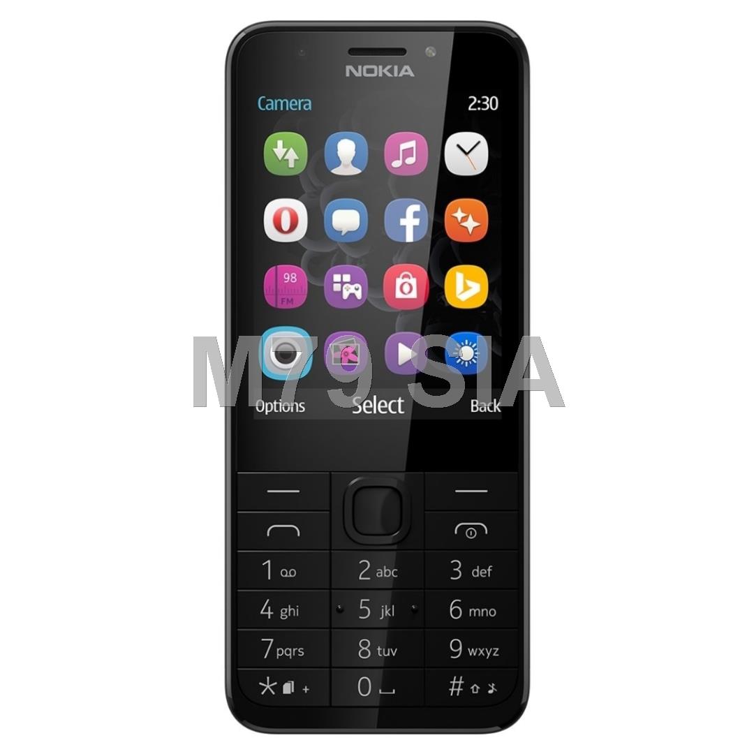 Nokia 230 TA-1609 DS EU_NOR BLACK 2024 Mobilais Telefons