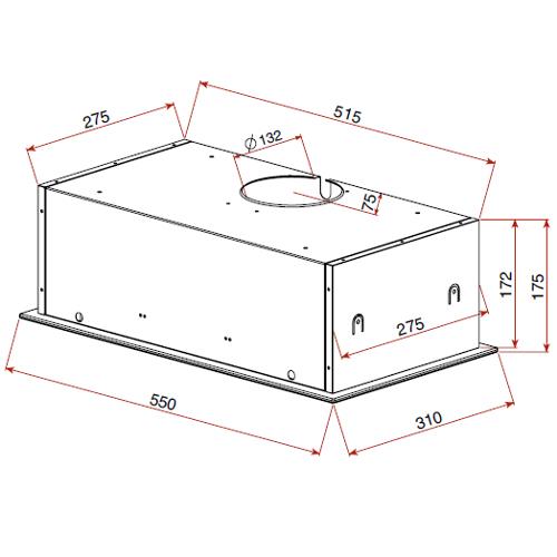  GFG2 GLASS BLACK   Teka hood Tvaika nosūcējs