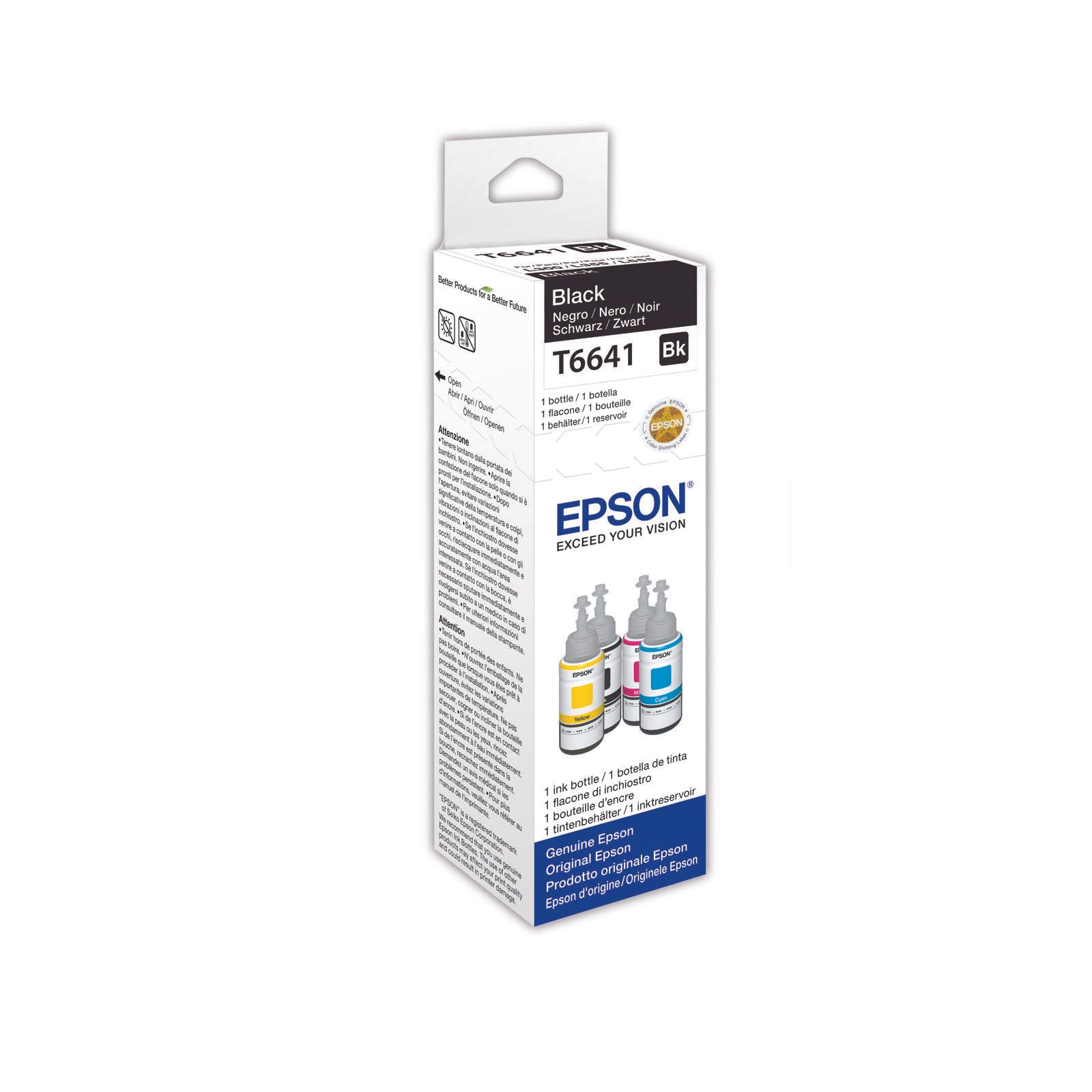 Epson T6641 Tintenflasche black 70ml kārtridžs