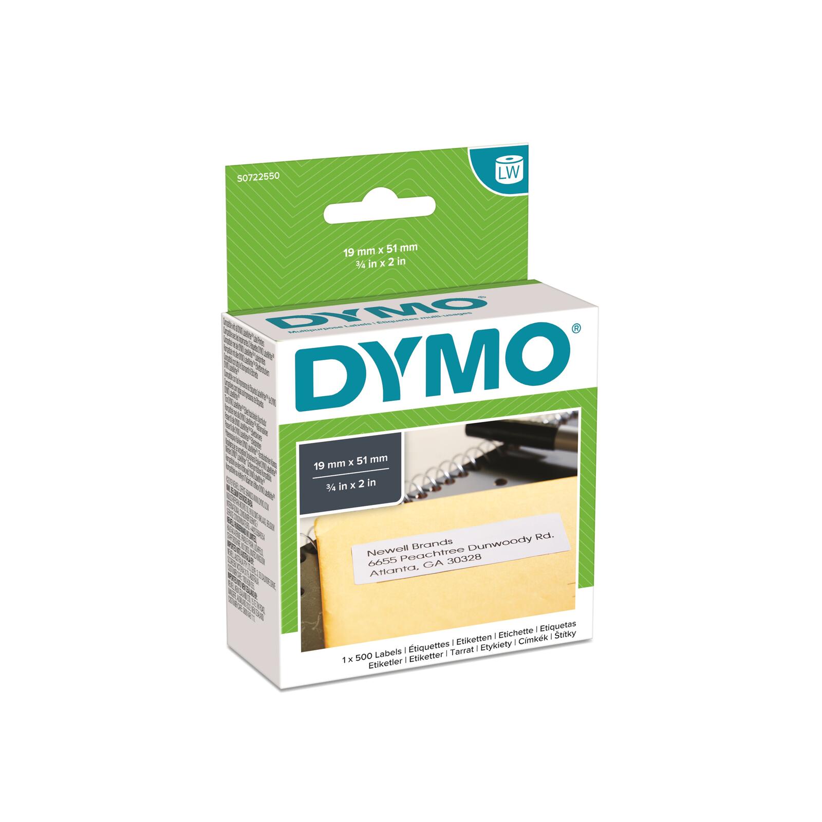 DYMO S0179410, 11355 Removable Multi purpose 19mm x 51mm 6-pack biroja tehnikas aksesuāri