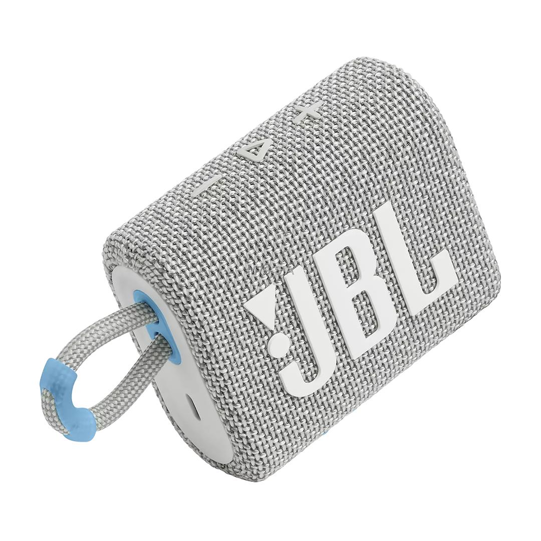 JBL GO 3 Eco, balta - Portativais bezvadu skalrunis mūzikas centrs