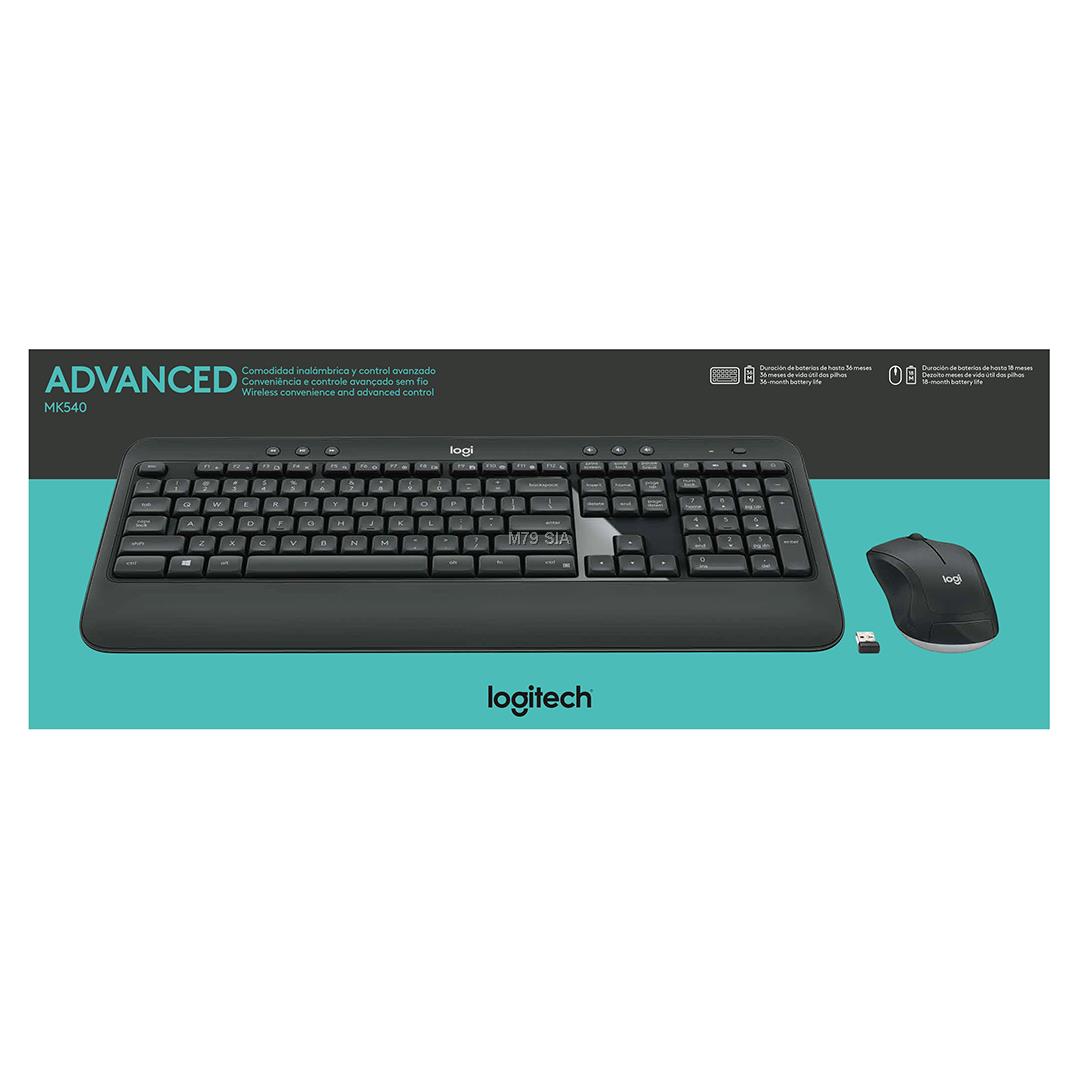 Logitech MK540 Wireless Combo Keyb+Mouse (Nordic) klaviatūra