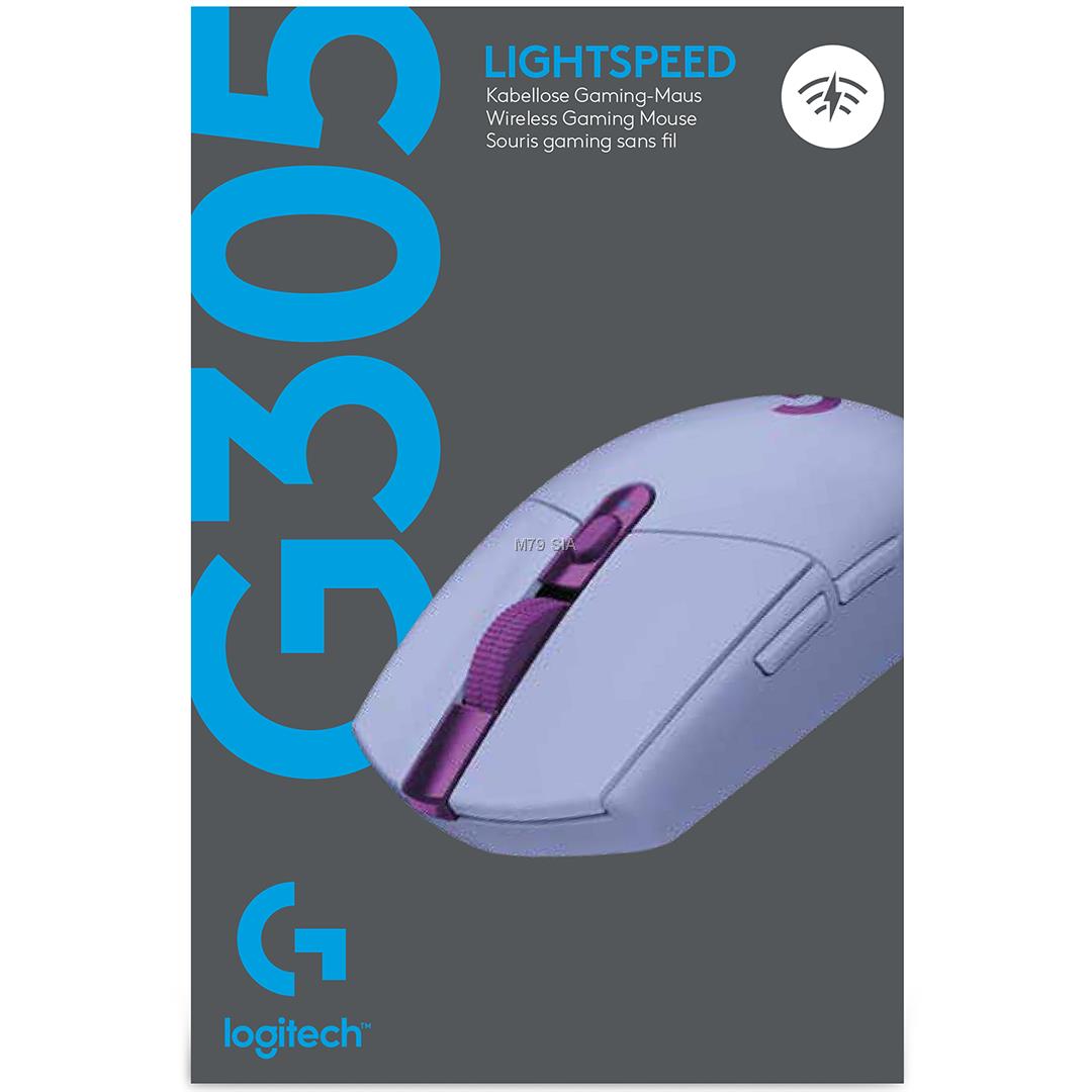 Logitech G305 Lightspeed Gaming Wireless Lilac 910-006022 Datora pele