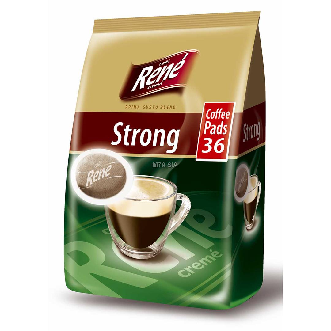 Rene Strong, 36 porcijas - Kafijas maisini Rene Strong 5902480010287 (5902480010287) Pārtikas uzglabāšanas piederumi