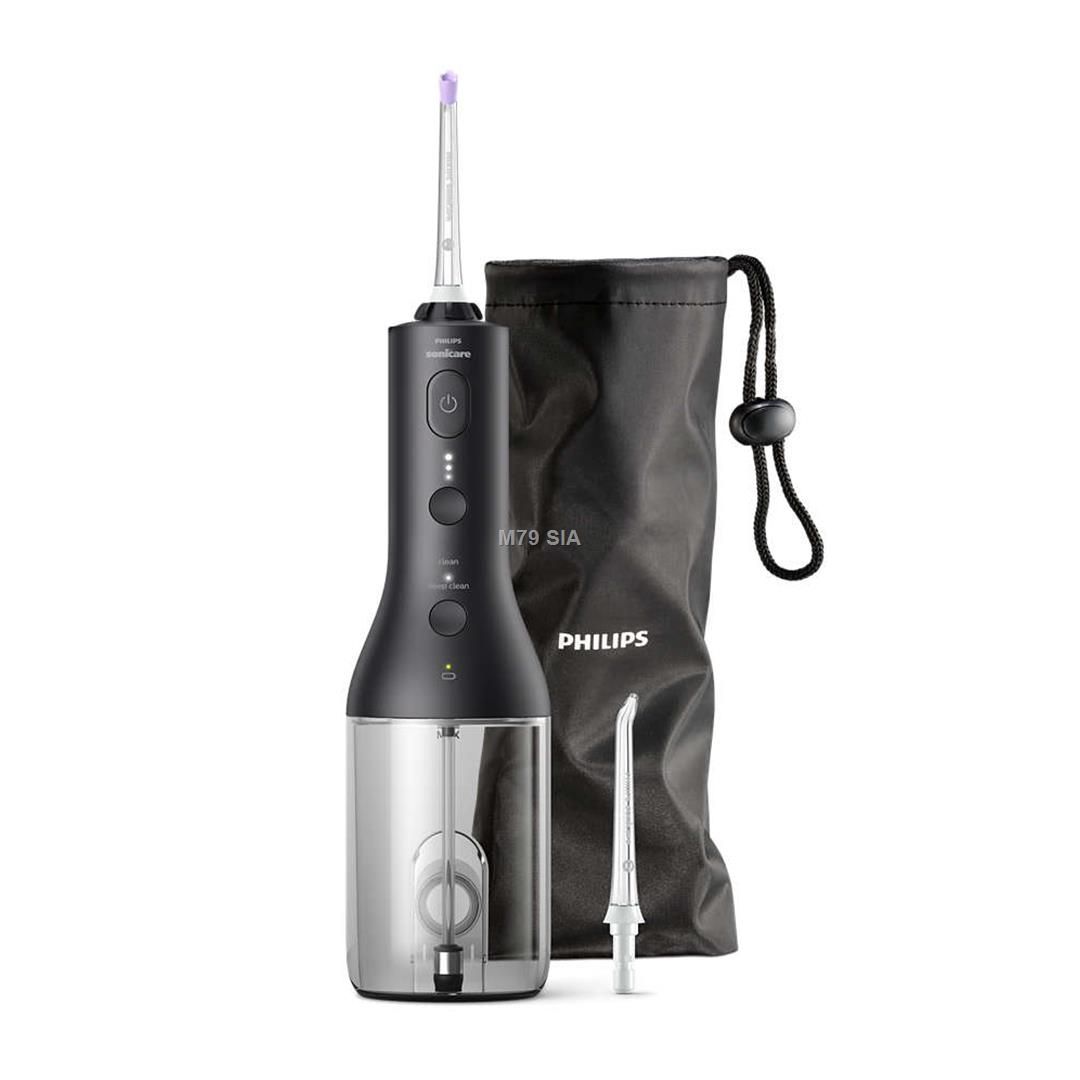 Philips Sonicare Cordless Power Flosser 3000, melna - Zobu starpu tiritajs