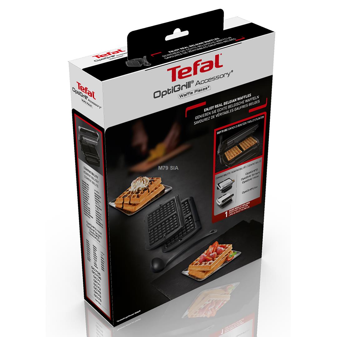 Tefal Optigrill, melna - Vafelu pannas platnes + kauss (priekš GC712D, GC712834, GC750D) Virtuves piederumi