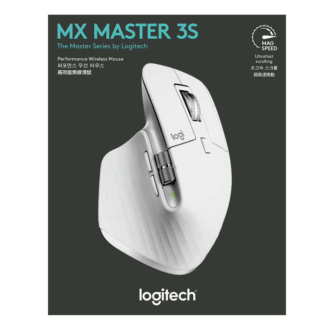 Logitech MX Master 3S mouse Right-hand RF Wireless+Bluetooth Optical 8000 DPI 5099206103733 Datora pele