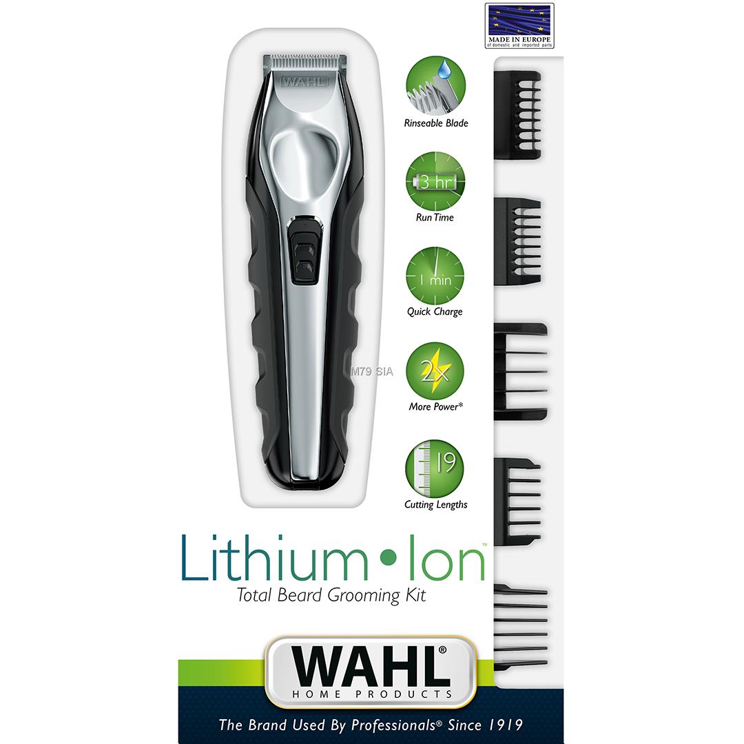 Wahl 09888-1316 beard trimmer Black, Stainless steel matu, bārdas Trimmeris