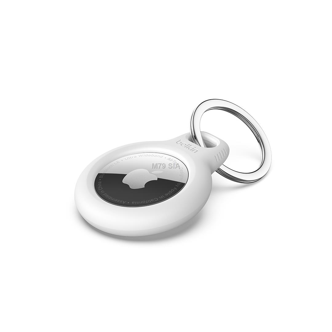 Belkin Key Ring for Apple AirTag, white F8W973btWHT soma foto, video aksesuāriem