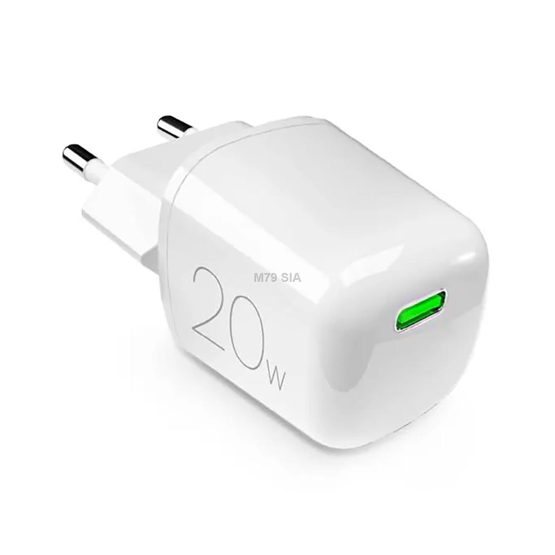 Puro MiniPro, USB-C, 20 W, balta - Ladetajs