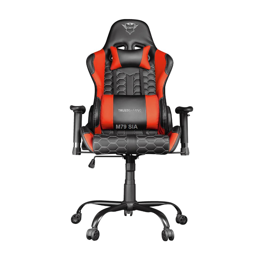 Trust GXT 708R Resto Universal gaming chair Black, Red datorkrēsls, spēļukrēsls