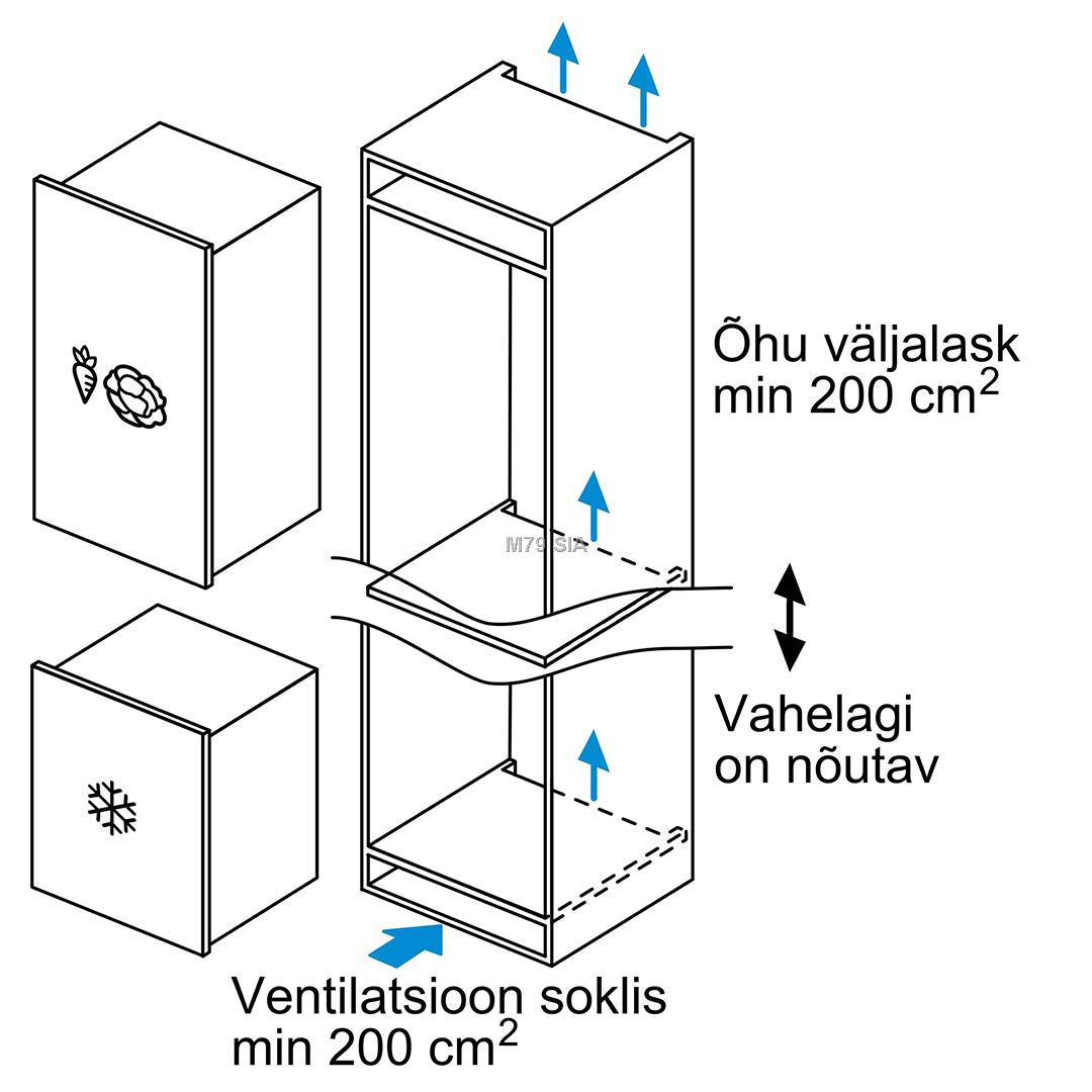 GIV11AFE0 Freezer Vertikālā Saldētava