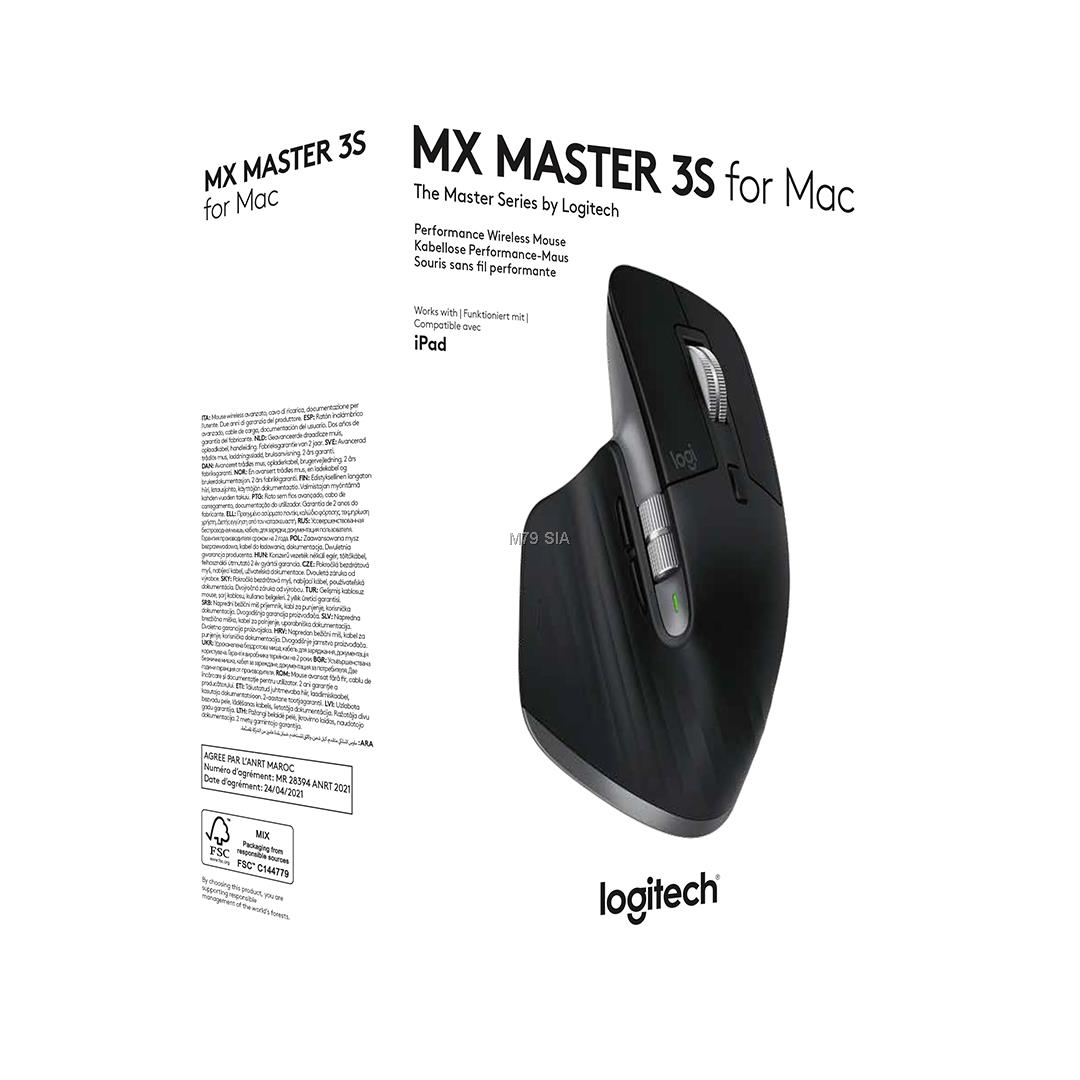 Logitech MX Master 3S for Mac Space Gray (910-006571) Datora pele