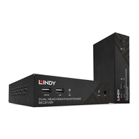 LINDY 100m Cat.6 Dual Head HDMI, USB & RS232 Extender KVM komutators