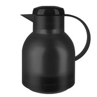 emsa Isolierkanne SAMBA, 1,0 Liter, transluzent-schwarz der Topseller unter den Isolierkannen, 100% dicht, - 1 Stück (504235) 4009049222110
