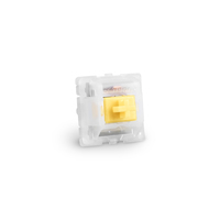 Sharkoon Gateron Cap Milky-Yellow switch set, button switches (yellow/white, 35 pieces) klaviatūra