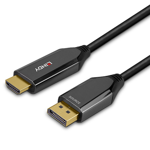 LINDY DisplayPort an HDMI 8K60 Adapterkabel aktiv 2m adapteris