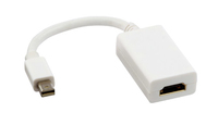 Lindy - Video- / Audio-Adapter - DisplayPort / HDMI - Mini DisplayPort (M) - HDMI, 19-polig (W) - 20cm - weiß - für Apple iMac, Mac mini, Ma aksesuārs