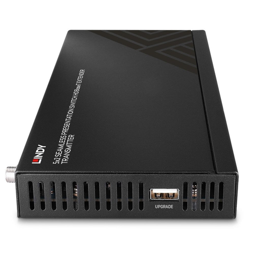 LINDY Extender Transmitter mit HDMI,DP,Typ-C Inputs HDBaseT publiskie, komerciālie info ekrāni